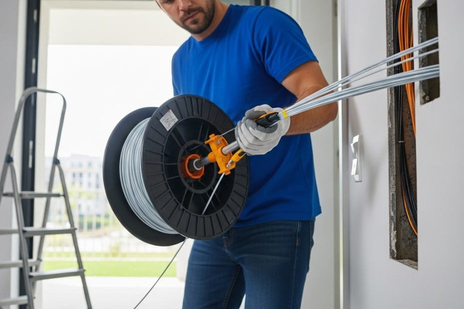 Eve Fiber Kablo Çektirme Daireye Fiber Kablo Çekmek 19 Daireye Fiber Kablo Çekmek